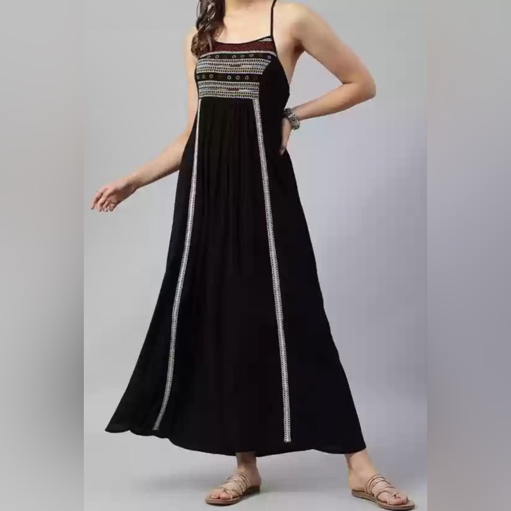 Raga Embroidered Maxi Dress - NWT - Size L